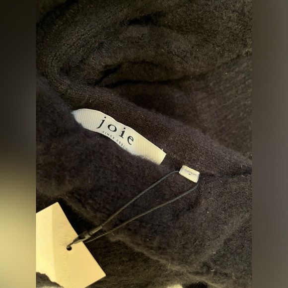 Joie Aaliya V-Neck Pullover Sweater Chunky Knit Black Sweater Size S, NWOT - Picture 7 of 7